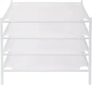 STO STO Sweater Drying Rack, 4-Pack Stackable Mesh Clothes Drying Rack, Laundry Drying Rack for Sweaters, Socks, Toys, White