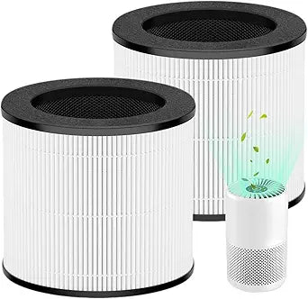 Cayman 608/320 Filter Replcement, Compatible with Okaysou(Oksou) Cayman 608/320 Air Purifier, 3-in-1 H13 True HEPA Filter and Activated Carbon Filter, 2 Pack