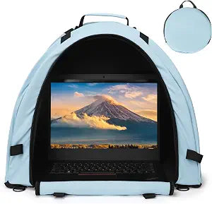 Portable Laptop Sun Shade Foldable Laptop Tent for Working Outside