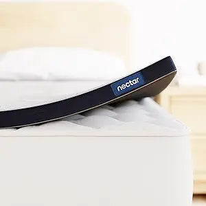 Nectar Soft Mattress Topper - King - 2" Gel Memory Foam Mattress Topper - Breathable & Comfortable - Back Pain Relief - Cooling Comfort, Enhanced Support, and Spine Alignment
