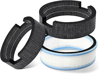 3 Pack Replacement Wick Filter Compatible with LEVOIT Sprout Evaporative Humidifier for Bedroom Baby with Dual Filters for Air & Water. Model LEH-B381S.