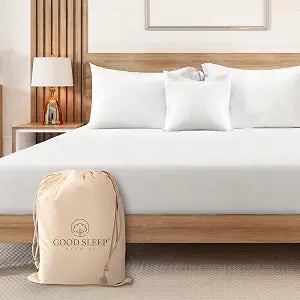 1000 Thread Count White Full Fitted Sheet Only 16 Deep Pocket Full Fitted Sheet Only