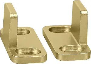 National Hardware Sliding Door Hardware Double Floor Guide, Brushed Gold