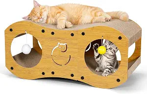 Gimars Wood Grain Irregular Cat House, MZB-8S-M