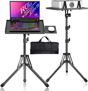 GSOW Projector Stand, Adjustable 26-56" Laptop Tripod with Carry Bag