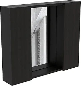 Tuhome Artemisa Medicine Cabinet with Integrated Mirror, Six Interior Storage Shelves, Secure Double-Door Design, Space-Saving Wall Cabinet for Organized Bathrooms, Modern Functional Vanity Storage.