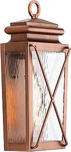 Progress Lighting P560261-169 Transitional One Light Wall Lantern from Wakeford Collection in Copper Finish,