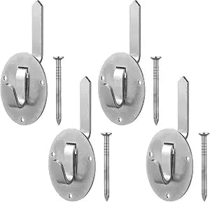 Yaocom 4 Pcs No Stud Picture Hanger 200lbs Drywall Hooks with Screws
