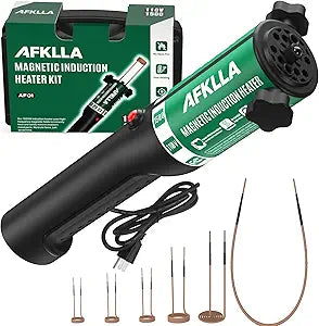 Induction Heater Bolt Removal,1500W 110V Magnetic Heat Induction Tool with 6 Coils, Bolts Heating Kit for Rusty Screw, Nuts, Bearings Removal - Toolbox Incl, Green
