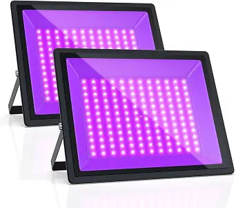 UV Blacklight 150W 395nm 2-Pack for Halloween & Party