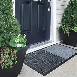 Shoe Sanitizer Mat Shoe Soles Disinfecting Floor Mat Front Door Mat Kitchen Rug Pad Outdoor Household Disinfectant Foot Pads Carpet and Door Mats for Classroom Home Office Entrance Indoor,Gray