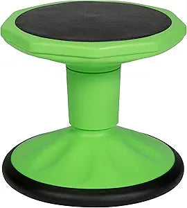 Flash Furniture Lucas Fixed Height Active Wobble Stool, 12 Inch Seat Height, Classroom Flexible Seating Elementary, Wobble Chair for Kids, Wiggle Seat for Sensory Kids, Green