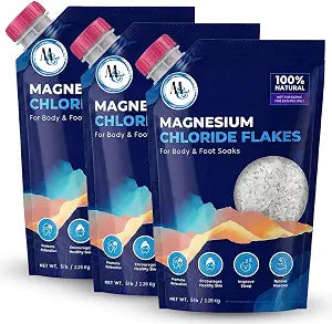 Dead Sea Magnesium Flakes Bath Salts 15lb, Epsom Salt Alternative Soak