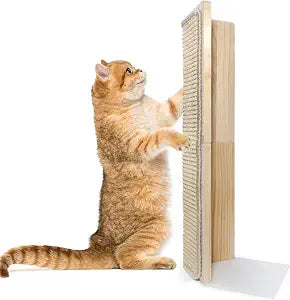 Couch Corner Scratching Post w/Replaceable Scratch Pad - Stylish Indoor Cat Scratcher - Cat Scratching Board Furniture Protector- Scratch Post for Feline Fun & Satisfaction