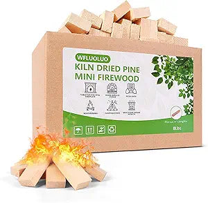 4" Lengths Mini Fire Sticks Wood,Pine Kiln Dried Firewood,Small Barkless Kindling Logs,Solo Stove Accessories Prefect for Solo Stove Mesa,Tabletop Fire Pit,Pizza Oven,8Lbs