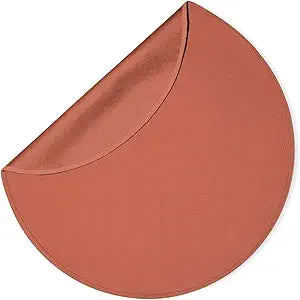 Dame Products Thro Blanket, Waterproof Bed Blanket & Spill Proof Throw, Breathable Cotton Cover, Machine Washable Mattress & Furniture Protector, Portable with Travel Bag, Circle Shape, Copper Color