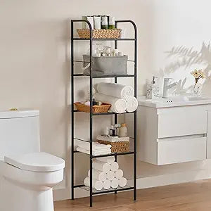 Towel Racks for Bathroom5-Story Free Standing Towel Holder,Durable Metal Towel Organizer,Pool Towel Storage,Modern Bath Towel Shelf for Bathroom, Home, Poolside