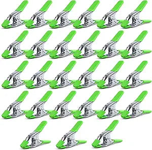 27-Piece 6-inch Heavy Duty Spring Clamp, Large Spring Clamps for Woodworking, Metal Clips 2.4-inch Jaw Opening Clamps for Backdrop, Pool Cover, Photography