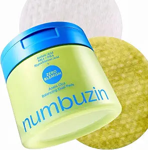 numbuzin Zero Blemish Azela Centella Balancing Dual Pads for Sensitive Skin