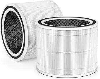 2-pack 12070 Air Filter Replacement, Compatible with Clorox Turbo Air Purifiers 11070, Medium Room True HEPA Air Filter Replacement∩╝12070∩╝