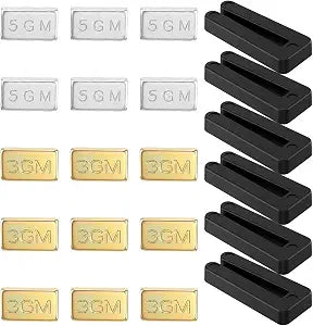 21 Pcs Ceiling Fan Balancing Kit 5 Set Ceiling Fan Weights Balance Kit Including 6Pcs Resilient Plastic Balance Clips, 9 Pcs Metal Self-Adhesive 3G Weight and 6Pcs 5G for Ceilings Weight Balancing