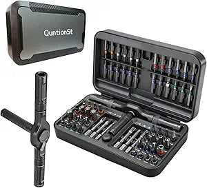 66 in 1 Magnetic Screwdriver Set, Multi-Bit Ratchet Screwdriver Kit with S2 Steel Precision Bits, T-Handle Repair Tool Set for Computer,Bicycle, Electronics, Furniture, DIY, Ideal Gift for Me Husband
