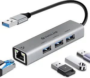 USB to Ethernet Adapter,Ethernet to USB,USBA to RJ45 for Nintendo Switch 2,Gigabit Ethernet Adapter, LAN Network for Laptop, MacBook,Chromebook,Surface, Desktop,PC and More (USB A with 3.0HUB)