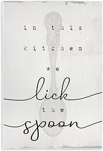 Fun Baking Calligraphy, 10 x 15 Inch Mounted Print on Wall Plaque