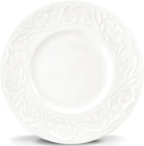 Lenox Opal Innocence Carved 7-1/4-Inch Dessert Plates, Set of 4 -, White