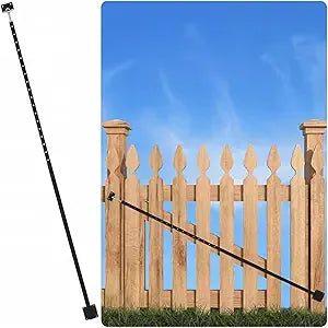 Zonon 6' Gate Brace Stretch Anti Sag Gate Latches Kit for Wooden Fence Adjustable Door Hardware Kit for Outdoor Wood Fencing, Extends from 47'' to 71'', Black