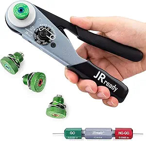 ST2163 Deutsch Crimp KitACT-HDT Solid Contacts Crimp Tool with 3 Positioners and G454 Gauge for Deutsch Size 12 16 20 Turned Pin and Socket Terminals Work with Deutsch DT DTM DTP Series Connectors