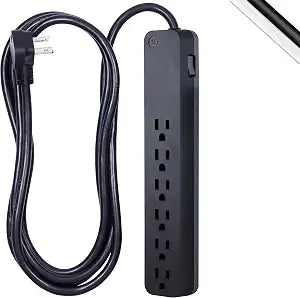 GE Surge Protector Power Strip, 8 Ft Long Extension Cord