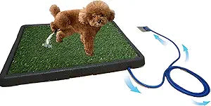 NESIGHTIONDog Toilet that Can Drain Water, Dog Urinal.25 * 20 * 2 in | Includes a 6.6-foot drainage pipe that allows pet urine to flow away directly, saving the owner's time