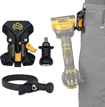 Spider Tool Holster, Self-Locking Pro Tool Holster, Includes 2 Drill Pins