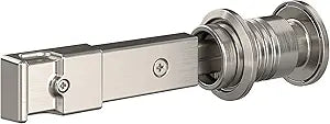 National Hardware N700-151 Barn Door Lock, Satin Nickel, 5" x 1-1/4" x 3/4"