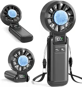 Pro Handheld Portable Fan Cooling 3-in-1 Hand, Desk, Neck & Fan