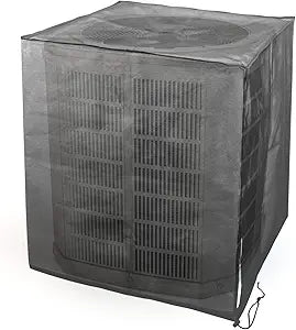 Luxiv Full Mesh Central Air Conditioner Cover, All Seasons Mesh Air Conditioner Leaf Guard AC Cover for Outdoor Central Ac (black, 31.5 x 31.5 x 35.5)