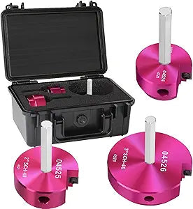 PVC Pipe Reamer 1-1/2",2",3" Reamers,PVC Fitting Saver Socket Saver for Plumbing,3-Piece Plastic Pipe Reamer Tool Kit for Sch.40 CPVC ABS Hub Fittings,Fit 1/2" Drills,1/4" Hex Shaft,for Pipes Cleaning