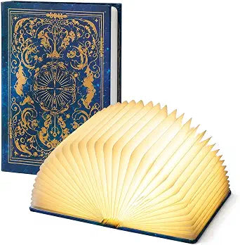 Book Light,3 Colors Folding Book Lamp for Bedroom Living Room as Gifts for Book Lovers,1200mAh Portable Foldable Paper Desk Lamp Lighting Decorations Gifts