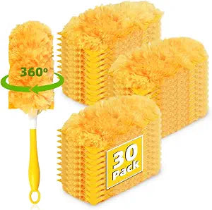 30 Pack 360 Dusters Refills for Swiffer Dusters, Heavy Duty Duster Kit