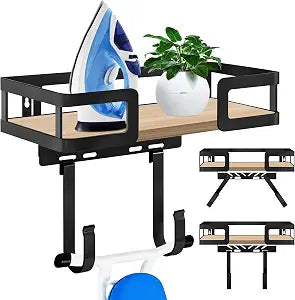 Ironing Board Hanger Wall Mount with Iron Holder for T and Y Legs
