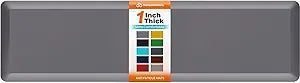 Kitchen Mats for Floor, 1 Inch Extra-Thick Kitchen Rugs, Non-Slip & Waterproof Standing Desk Mat, Comfort Anti Fatigue Mats for Kitchen Floor, Home, Sink, Office (20" X 72", Grey)