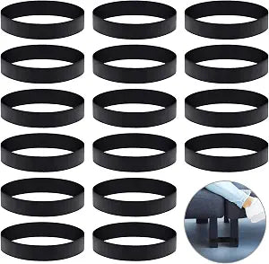 Outus 8 Pcs Sectional Couch Connectors Small Sofa Couch Straps Rubber Bands for Sliding Sofa(Black)