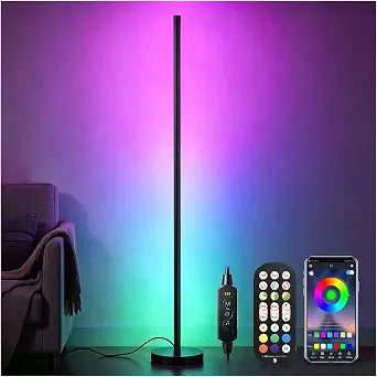 Smart RGB 48 inches Floor Lamp with APP & Remote Control LED Standing Lamp