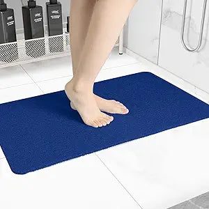 Hargiis Non-Slip Bathtub Mat, Anti Slip Shower Mat, Fast Drying Bathtub Mats, Foot Scrubber Mat, Anti Slip Mat for Tub, Floor, Bathroom, Kitchen, Home, Hotel (Navy Blue 40"28")