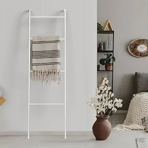 2 Pack Blanket Ladder Decorative Towel Rack Holder for Bathroom