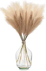 Hewory Large Glass Vase for Decor, 15in Clear Tall Farmhouse Decorative Floor Vase, Round Bubble Balloon Glass Jug Vases for Coffee Table Fireplace Mantel Entryway Living Room Bedroom Kitchen