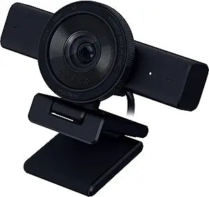 Razer Kiyo V2 Streaming Webcam: 4K 30 FPS, 1080p 60 FPS - AI Powered Auto-Framing - Built-in Microphone - Ultrawide Angle Lens - Privacy Cover - Works with OBS, Xsplit, Discord, Zoom, Teams - Black