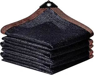90% Shade Cloth for Garden -12 x 20 FT Durable Mesh Tarp with Grommets, Sunblock Net for Patio for Plants Greenhouse Outdoor Pergola Sun Shade Neting for Chicken Coop Cover