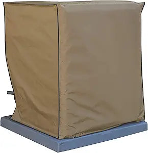 Comp Bind Technology AC Dust Cover Compatible with Air Conditioning System Unit Amana MODEL ANX130301A, Waterproof Black Nylon Cover Dimensions 26''W x 26''D x 27.5''H by Comp Bind Technology
